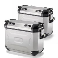 Maleta Kappa KVoyager 37 litros de aluminio natural