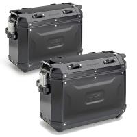 Maleta Kappa KVoyager 37 litros de aluminio Negro