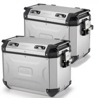 Maleta Kappa KVoyager 48 litros de aluminio natural