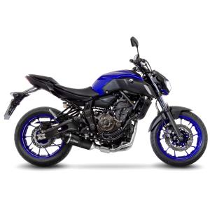 Escape completo acero inox LV ONE EVO edición negro Yamaha MT-07 / FZ-07 17-20