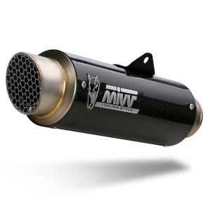 Escape GP Pro carbono Moto Guzzi V100 Mandello 22+