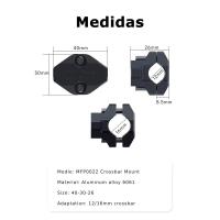Accesorio soporte para barra transversal fina Chigee AIO-6