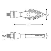 intermitentes led freccia barracuda