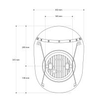 Cupula barracuda Cafe Racer con faro