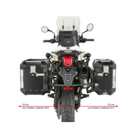 Portamaletas lateral maletas Givi Triumph Tiger XC 800 11-17