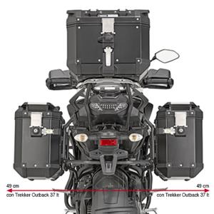Portamaletas lateral Yamaha Tracer 900-Gt 18-20 Trekker Outback