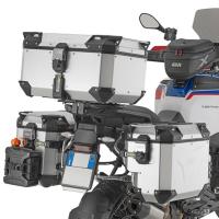 Portamaletas con hueco para escape BMW R1300GS Adv 2025- acero inox