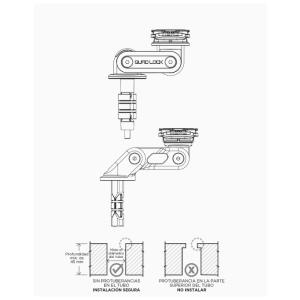 Soporte movil moto Quad Lock Pro tija