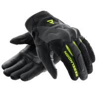 Guantes de moto Rebelhorn Core Negro-Amarillo Flúor