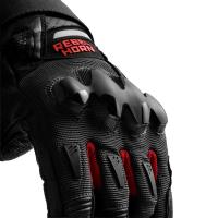 Guantes de moto Rebelhorn Defender Negro-Rojo