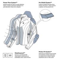 Chaqueta Rebelhorn Hiflow V Mujer Negro-Rosa