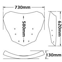 Cúpula Isotta Alta BMW K 1600 Grand America 2017-