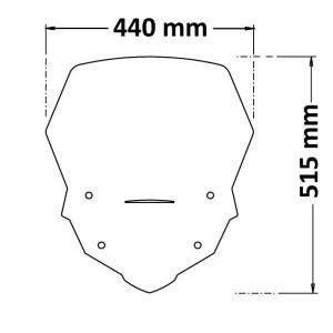 Parabrisas alto honda transalp xl 750 23-24