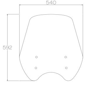 Parabrisas alto MOTOGUZZI v7 850 special 22-24