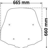 Parabrisas alto Honda SH 125i-150i-350 20+ 66cm