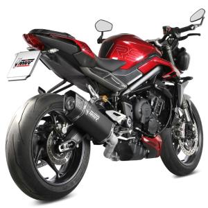 Escape Mivv SR-1 Titanio negro TRIUMPH STREET TRIPLE 765R / RS 2023+