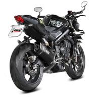 Escape mivv sr-1 titanio negro Triumph Street Triple 765 R 25+