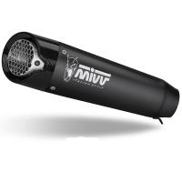 Escape Mivv X-M5 negro Triumph Street Triple 765 R 25+