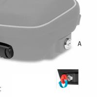 Cerradura con llave para bolsas sobredeposito SHAD