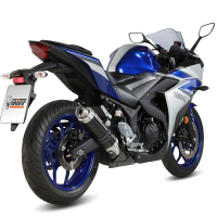 escape mivv sport slip-on gp yamaha yzfr3 2015-