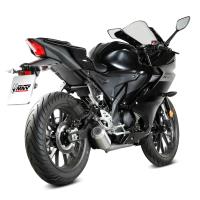 Escape completo Mivv MK3 acero Yamaha MT/R 125 19+
