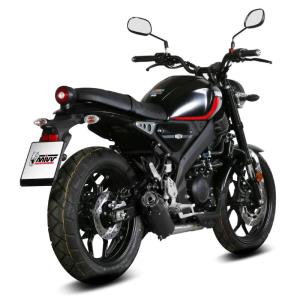 Escape Mivv HR-1 Negro con tapa de carbono larga YAMAHA XSR 125 2022+