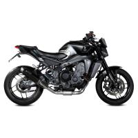 Escape completo Mivv GP PRO acero negro Yamaha MT-09 24+ / R9 25+