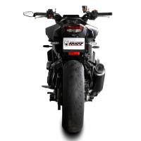 Escape completo Mivv GP PRO acero negro Yamaha MT-09 24+ / R9 25+