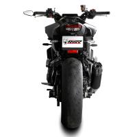 Escape completo Mivv AK-1 acero negro Yamaha MT-09 24+ / R9 25+