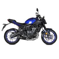 Escape completo Mivv DELTA RACE acero negro Yamaha MT-07 25+