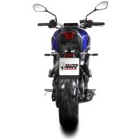Escape completo Mivv DELTA RACE acero negro Yamaha MT-07 25+