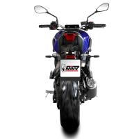 Escape completo Mivv GP PRO acero negro Yamaha MT-07 25+