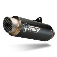 Escape completo Mivv GP PRO acero negro Yamaha MT-07 25+