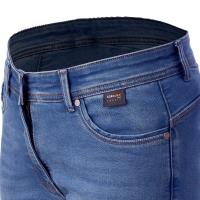 Pantalon vaquero moto mujer ZOEY Azul Claro