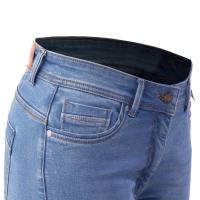 Pantalon vaquero moto mujer ZOEY Azul Claro