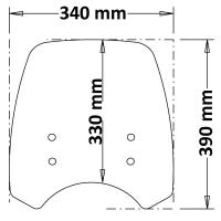 Parabrisas alto para MotoGuzzi V7 Stone 2020