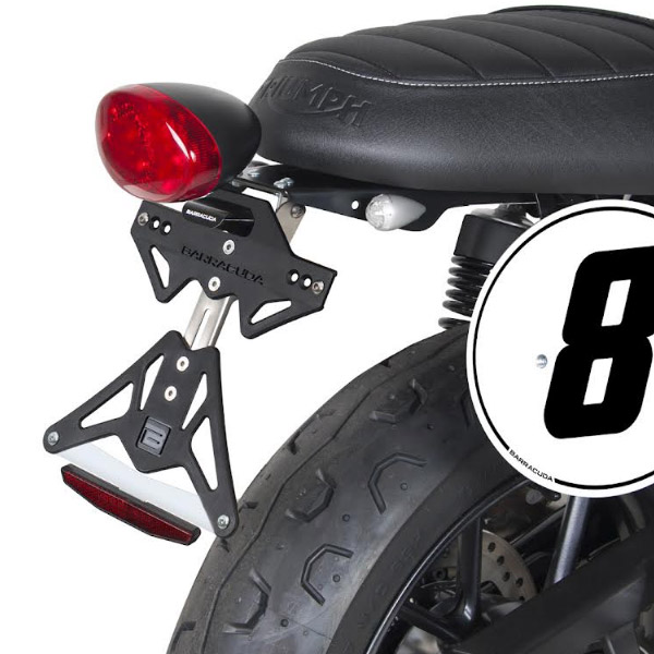 portamatriculas reclinable  barracuda triumph street twin 16