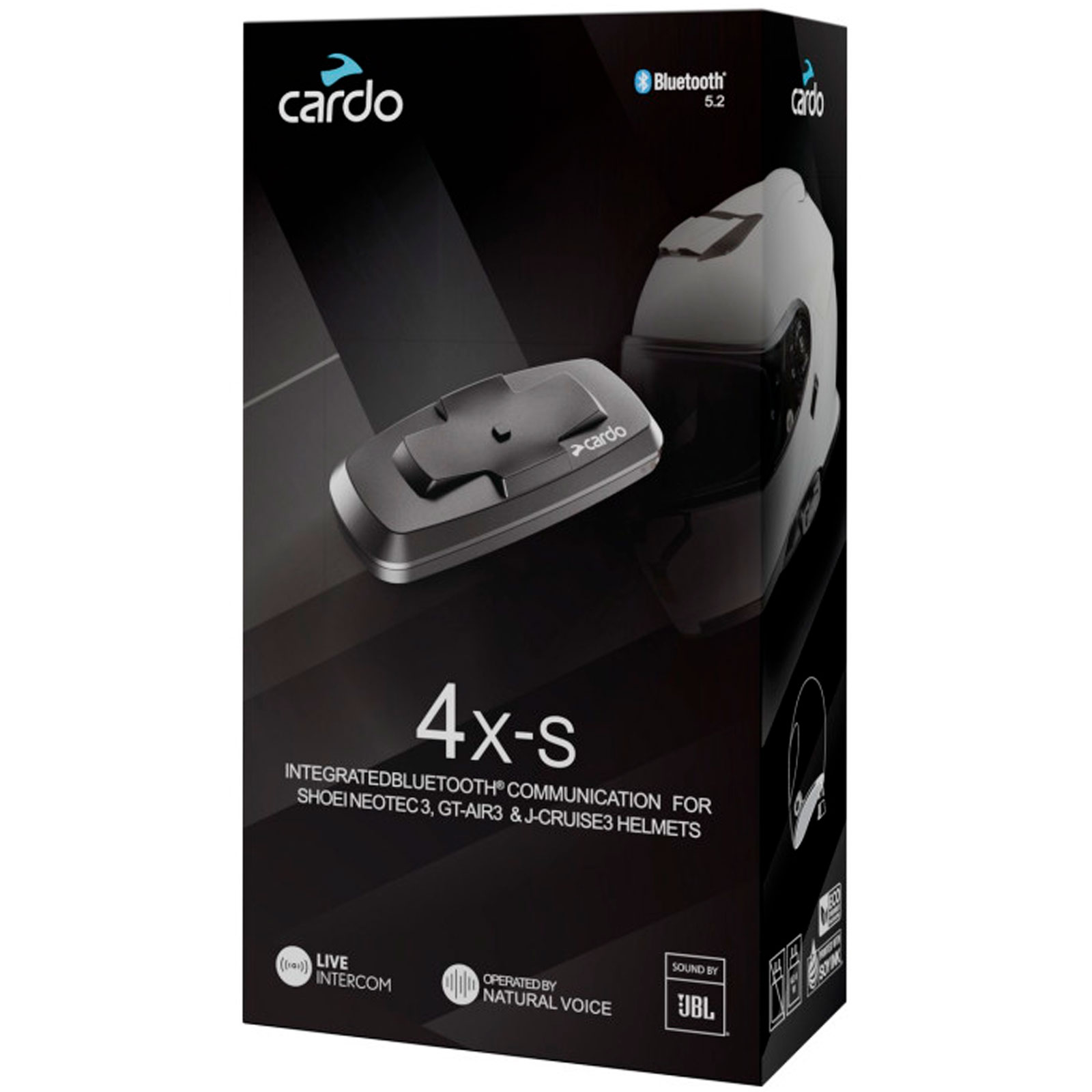 Intercomunicador moto Cardo 4X-S Shoei