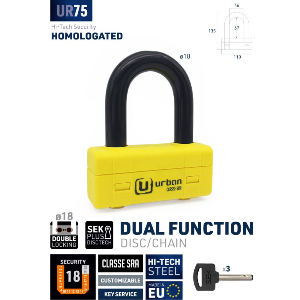 Candado antirrobo Urban UR75