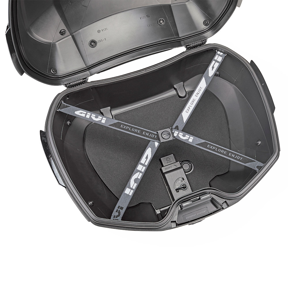 Baul Givi V49NB 49L negro catadrioptico ahumado