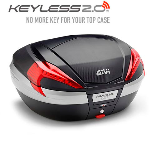 Baul V56NN Maxia 4 Givi sobretapa carbono cierre Keyless 2