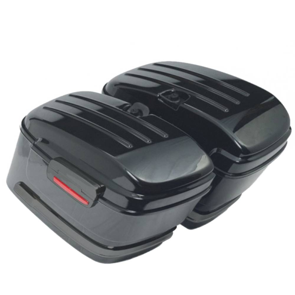 Alforjas rígidas custom Vramack Seven HL embellecedor negro