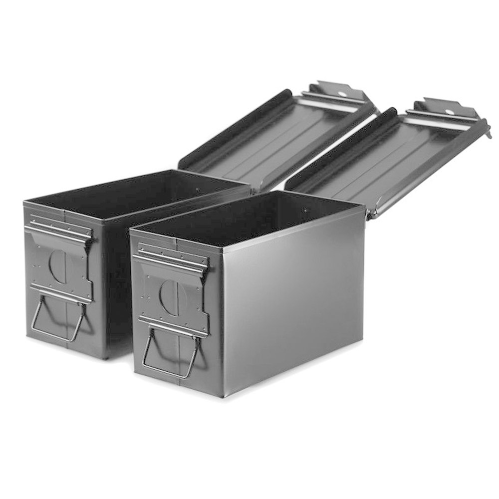 Caja munición verde para maleta de moto