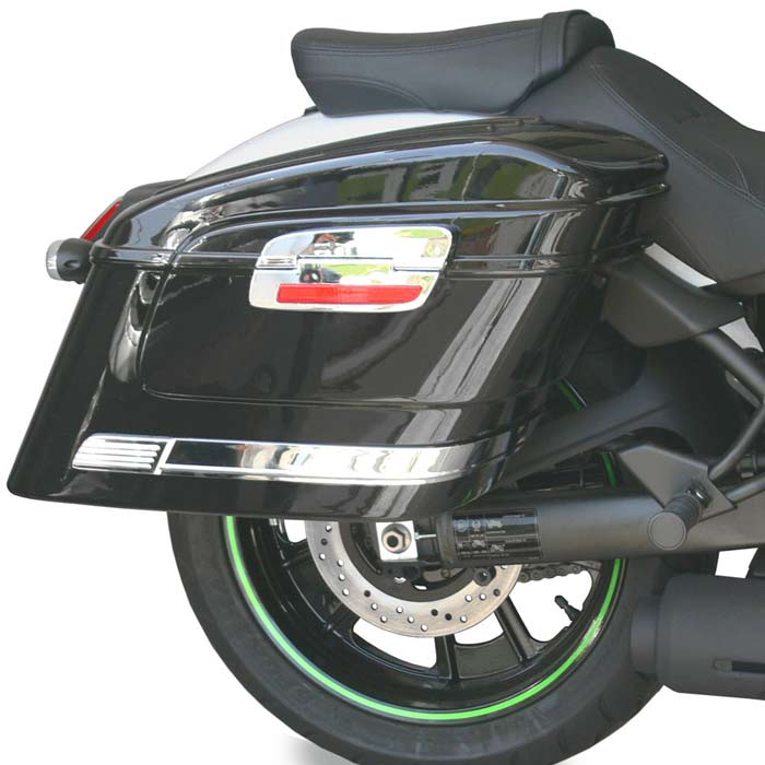 Soporte de alforjas rigidas para moto Kawasaki vulcan 650 S sin respaldo