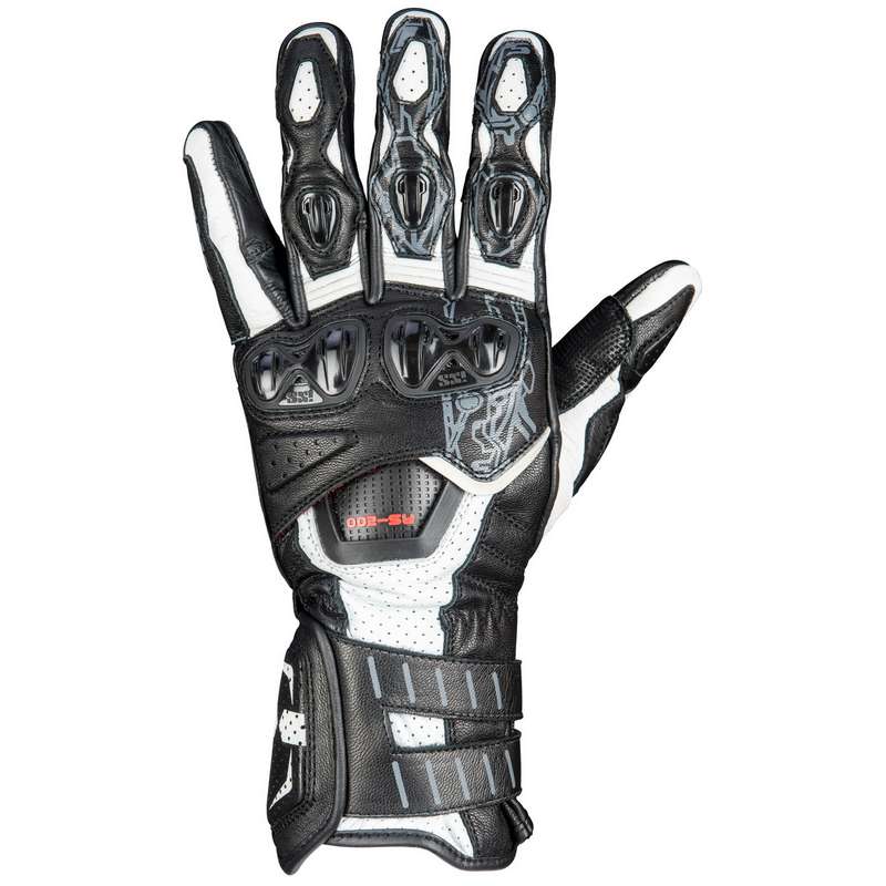 guantes ixs sports rs-200 3 negro-blanco