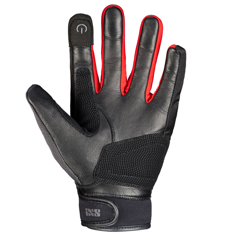 Guantes verano ixs negro/rojo Evo-air