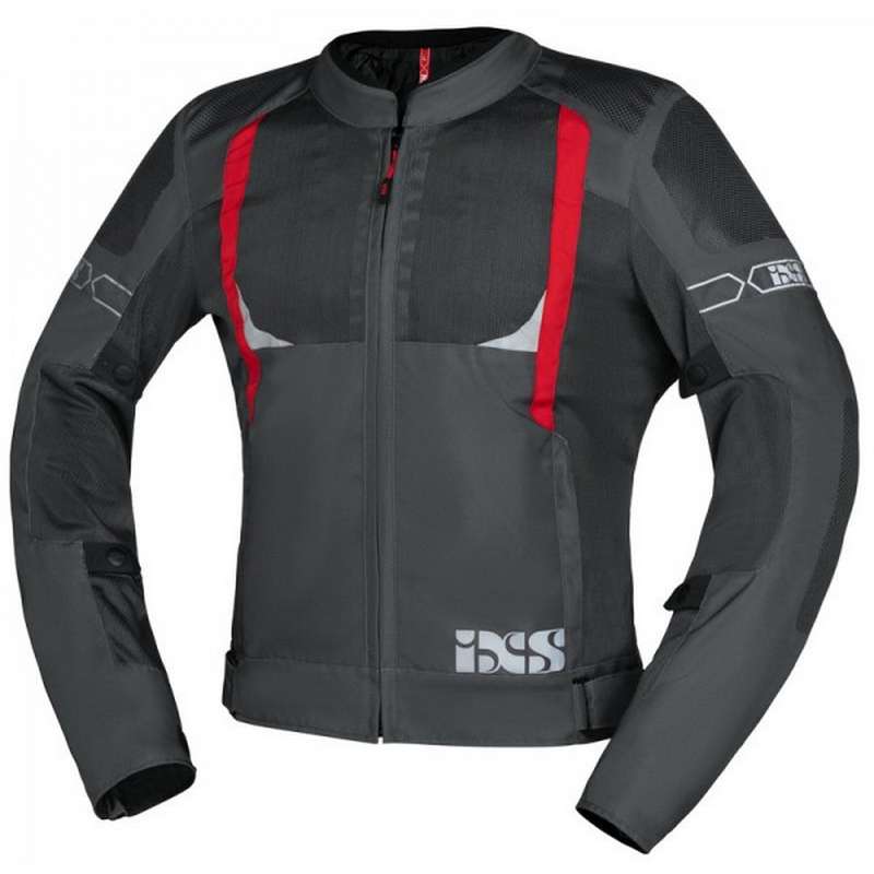 chaqueta ixs sports trigonis-air gris oscuro-gris-rojo