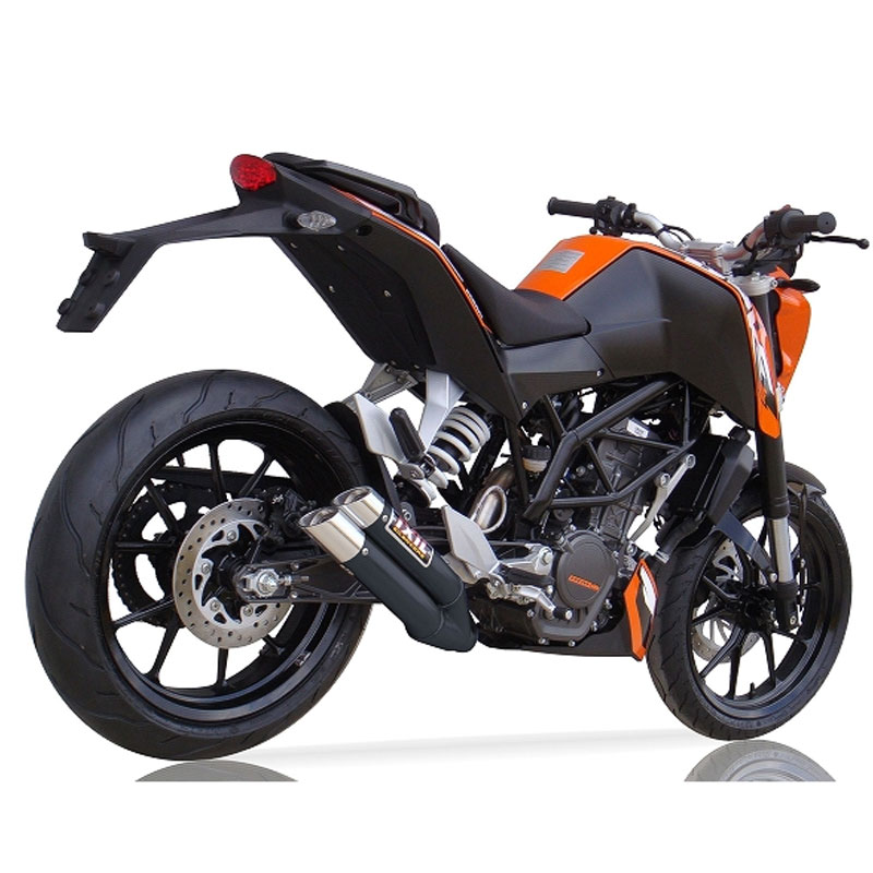 Escape acero negro Ixil L3XB KTM Duke 125/200 11-16