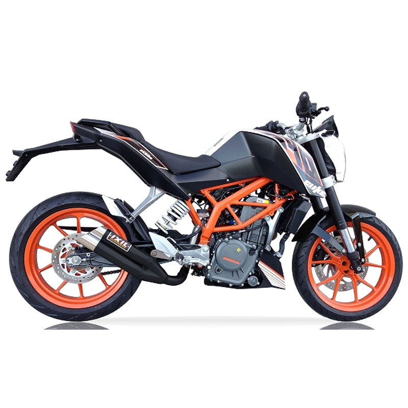 Escape acero negro Ixil L3XB KTM Duke 390 12-16