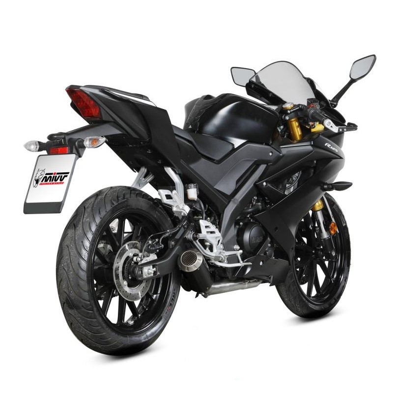 Escape completo Mivv MK3 carbono Yamaha MT/R 125 19+